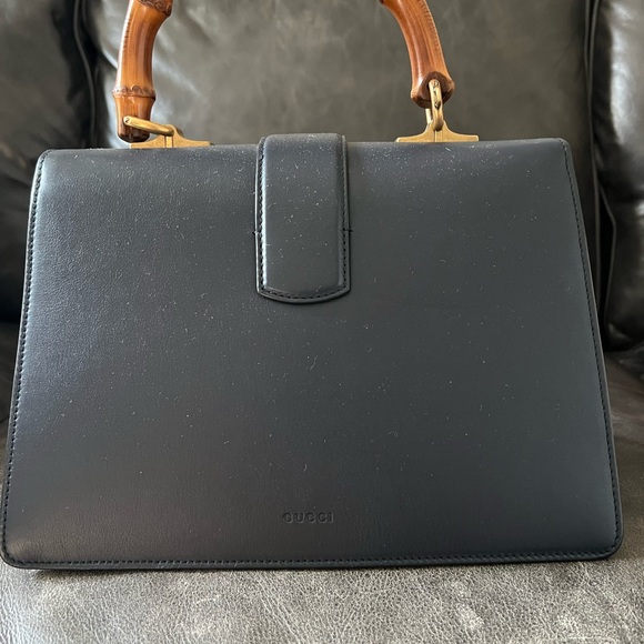 Gucci Bamboo Dionysus 2-way handbag in black. - Picture 4 of 14